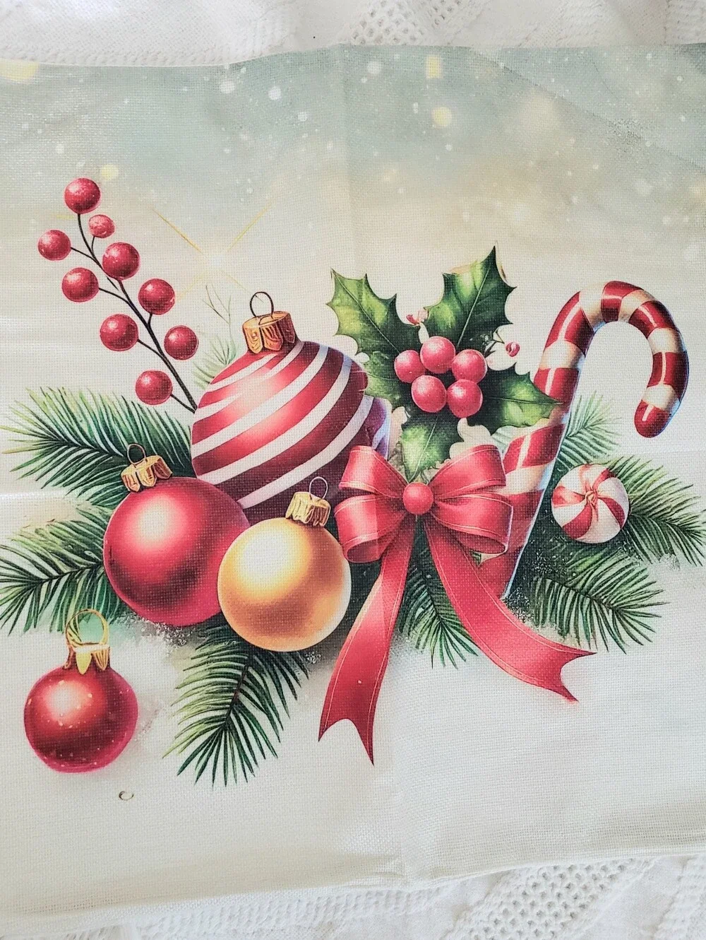 Holiday Decorative Pillow Covers - Red & Green